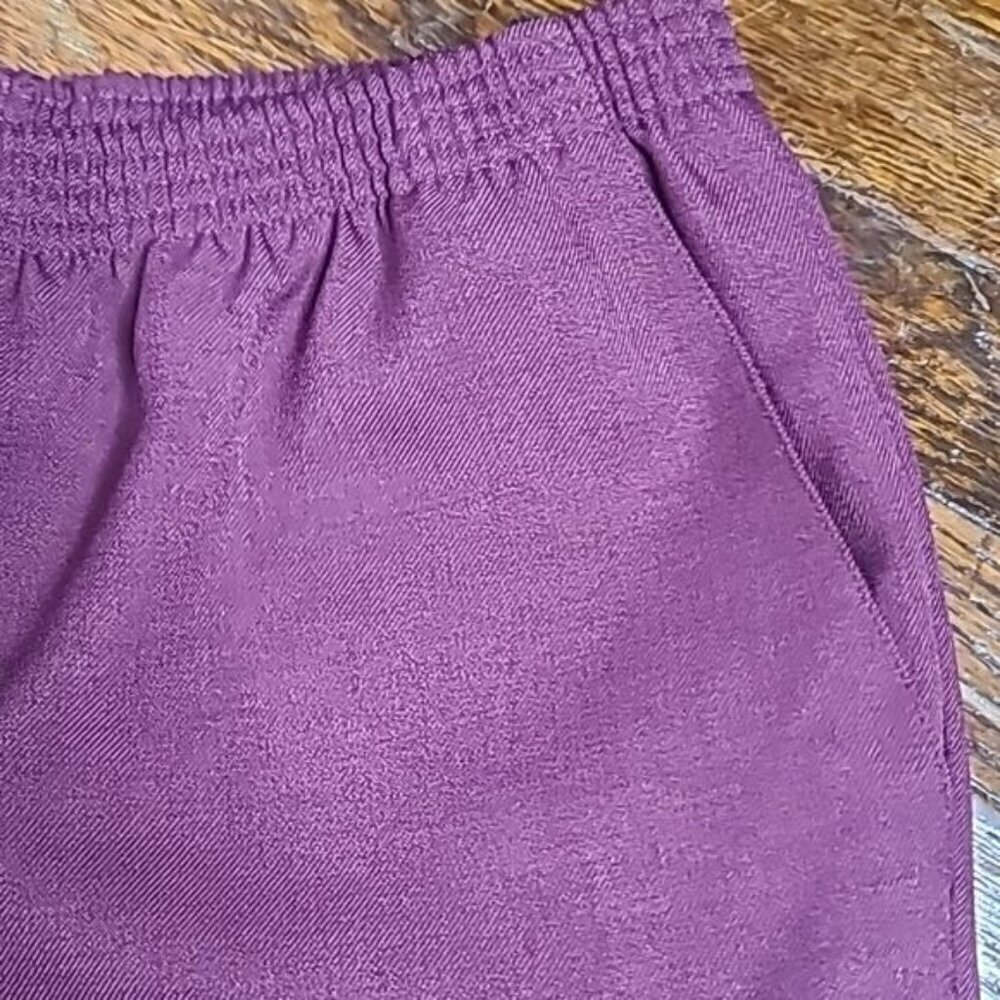 Vintage 90s Straight Leg HIgh Waist Pull On Pants Medium - Picture 12 of 12